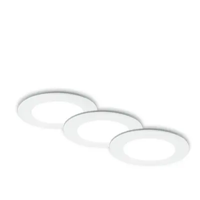 CCT LED vestavná svítidla sada, pr.9,2 cm, 3x LED, 4,8 W, 450 lm, bílé - BRILONER