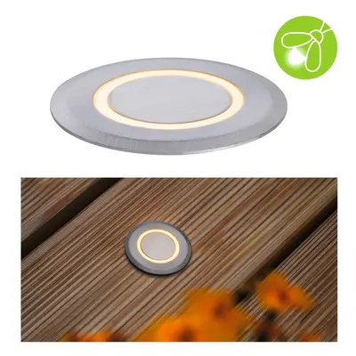 LED zemní svítidlo zlaté světlo neláká hmyz IP67 kruhové 50mm 2200K 2,2W 230V hliník umělá hmota