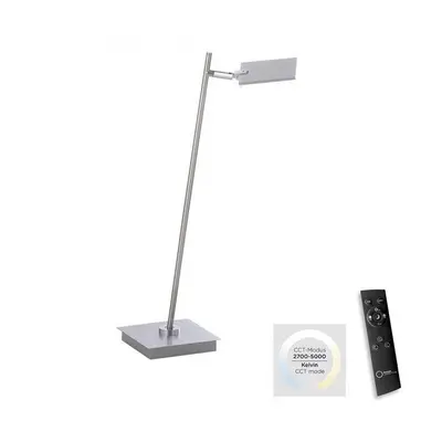 PURE MIRA LED stolní lampa, hliník, stmívatelná, na psací stůl 2700-5000K - PAUL NEUHAUS