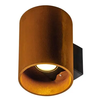 RUSTY® UP/DOWN WL venkovní LED nástěnné přisazené svítidlo kulaté rezavé CCT switch 3000/4000 K 