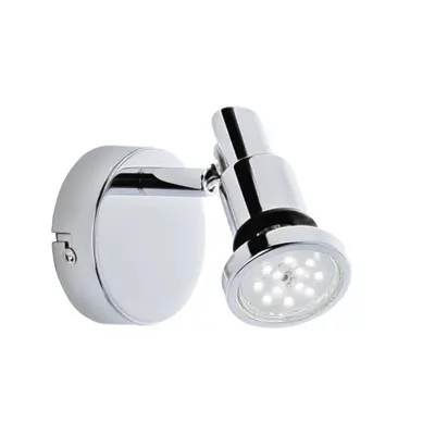 LED bodové svítidlo pr. 8 cm 1xGU10 4,8W 400lm chrom - BRILONER