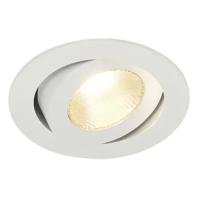 CONTONE Downlight, výkyvná, kruhová, bílá, 13 W LED, teplá bílá - BIG WHITE (SLV)