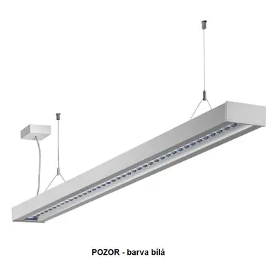 Závěsné svítidlo ZULI mřížka matná LED MODUL 45W 1415x125x50mm 4000K bílé - HALLA