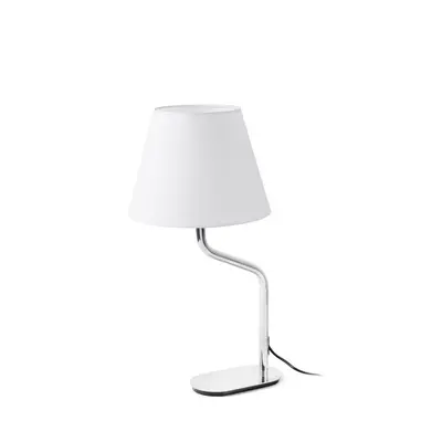 ETERNA chrom/bílá stolní lampa - FARO