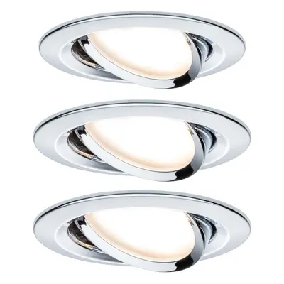 Vestavné svítidlo LED Nova kruhové 3x6,5W chrom nastavitelné 934.52 - PAULMANN