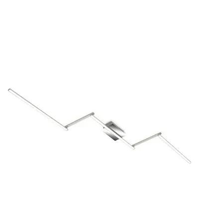 LED stropní svítidlo, 227,2 cm, 24 W, hliník-chrom - BRILO