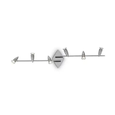 Bodové svítidlo Ideal Lux Alfa PL6 nickel 006338 stříbrné 106,5cm - IDEALLUX