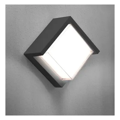 PURA LED venkovní nástěnné svítidlo Cube šedá 10W 3000K IP65 - CENTURY