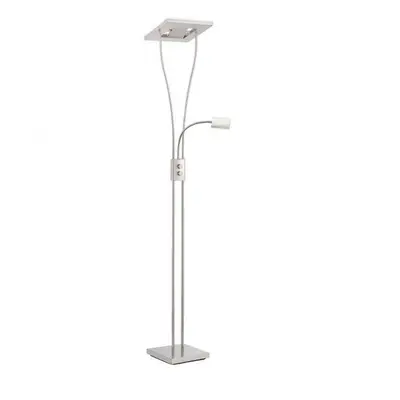 HELIA LED stojací lampa se čtecím ramenem, ocel, design 3000K - LEUCHTEN DIREKT / JUST LIGHT