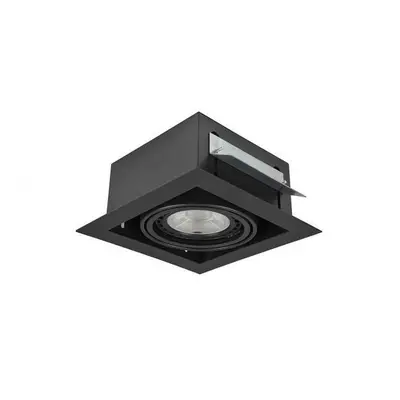 Stropní zápustné bodové svítidlo Azzardo Nova 1 black/black AZ2869 GU10+ADAP111/ES111 1x40/1x50W