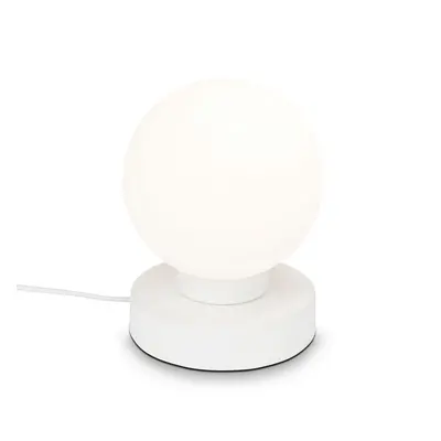 Stolní lampa, 15,7 cm, max. 25 W, bílé - BRILO