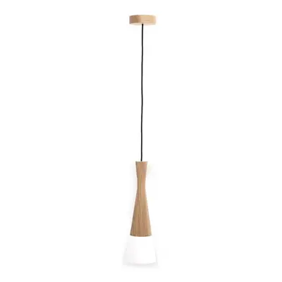 Závěsná lampa CONE 8511103 dřevo / látka GU10 50W - ZUMALINE