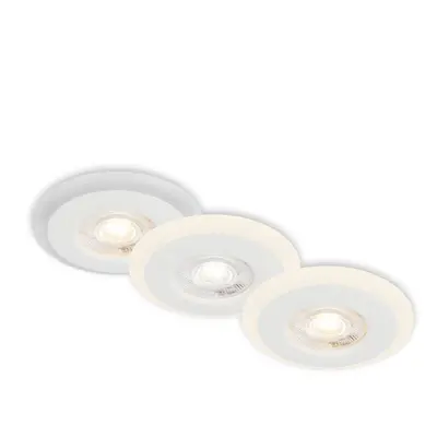 LED vestavná svítidla sada, pr.8,4 cm, 3x LED, 5 W, 460 lm, bílé - BRILONER