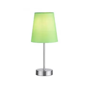 HEINRICH Stolní lampa, zelená, 1x E14 LED, stínidlo, šňůrový vypínač - LEUCHTEN DIREKT / JUST LI