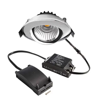 Deko-Light stropní vestavné svítidlo, Dione, 8,5 W, DIM, 3000 K, 220-240V 800 lm chrom - LIGHT I