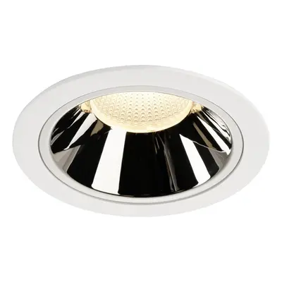 NUMINOS® DL XL vnitřní LED zápustné stropní svítidlo bílá/chrom 3000 K 20° - BIG WHITE (SLV)