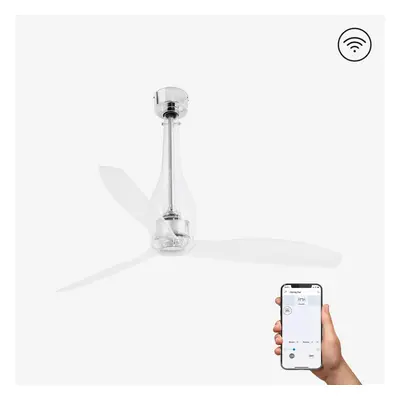 ETERFAN M, transparentní, stropní ventilátor s DC motorem SMART - FARO