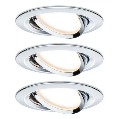 Vestavné svítidlo LED Nova kruhové 3x6,5W chrom nastavitelné 3-krokové-stmívatelné 934.88 - PAUL