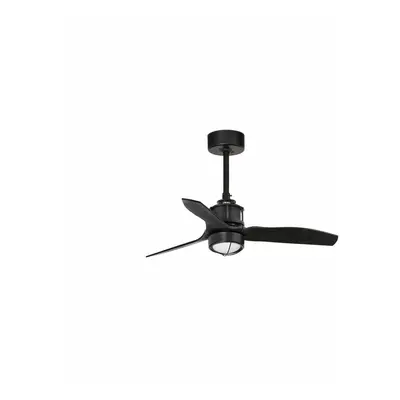 JUST FAN XS LED, černá, stropní ventilátor s DC motorem 81cm - FARO