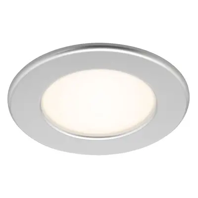 LED vestavné svítidlo, pr. 11,5 cm, 6 W, matný chrom - BRILONER