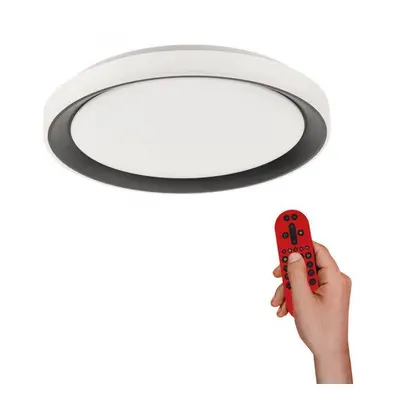 DISC LED stropní svítidlo kruhové černé s funkcí změny barev Smart Home MEDION RGB+3000-5000K - 