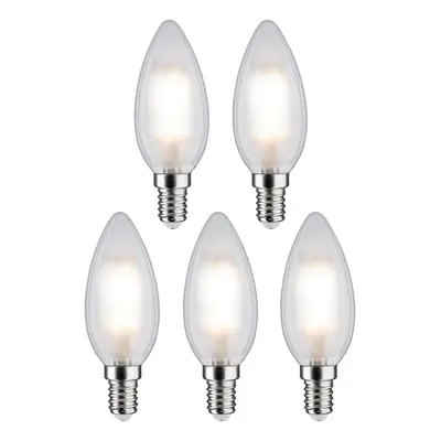 Filament 230V LED svíčka E14 5x4,8W 2700K mat - PAULMANN