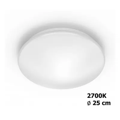 Moire SVÍTIDLO STROPNÍ LED 10W 1000lm 2700K, bílá - PHILIPS (915005778201)