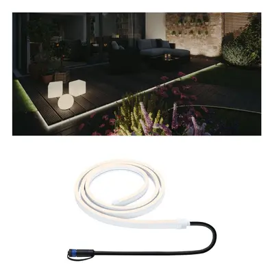 Plug & Shine LED pásek Smooth Einzelstripe IP68 3000K 12W černá - PAULMANN