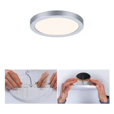 LED vestavné svítidlo Areo VariFit IP44 kruhové 118 6,5W 3.000K matný chrom - PAULMANN