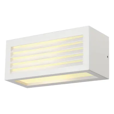 Venkovní svítidlo BOX-L E27 nástěnná bílá 230V E27 18W IP44 - BIG WHITE (SLV)