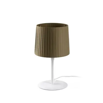 SAMBA bílá/skládaná zelená stolní lampa - FARO