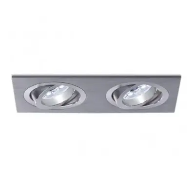 Vestavné svítidlo Aluminio Blanco, bílá, 2x50W, 12V - BPM