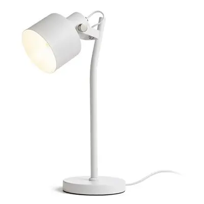 CELEIA lampa stolní matná bílá matný nikl 230V E27 40W - RED - DESIGN RENDL