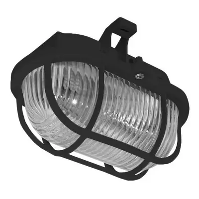 Nástěnné / stropní svítidlo OVAL 60 plast černé max. 60W E27 - PANLUX