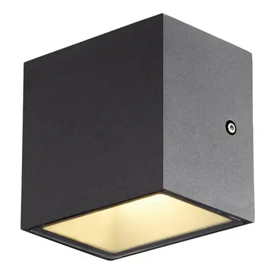 SITRA CUBE WL LED venkovní nástěnné a stropní nástavbové svítidlo, antracit, IP44, 3000K, 10W - 