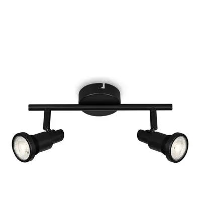 LED bodové svítidlo 27,5 cm 2xGU10 4,8W 400lm černá - BRILONER