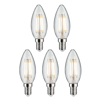 Filament 230V LED svíčka E14 5x4,8W 2700K čirá - PAULMANN