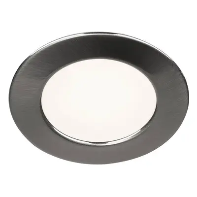 DL 126 LED, typ downlight, kulaté, kartáčovaný kov, teplá bílá, 12 V - BIG WHITE (SLV)