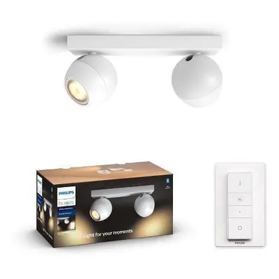 Hue White Ambiance Bodové svítidlo Philips Buckram BT 50472/31/P6 LED GU10 2x5W 2x350lm 2200-650