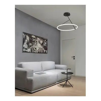 Stropní svítidlo JANUS černý hliník a akryl LED 30W 230V 3000K IP20 stmívatelné - NOVA LUCE