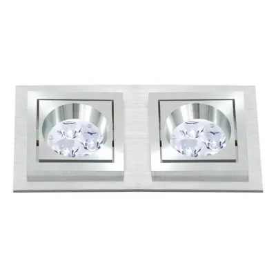 Vestavné svítidlo Aluminio Plata kartáč.hliník 2x 7W LED 230V - BPM