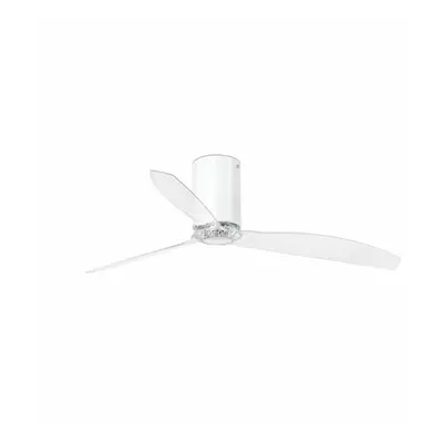 MINI TUBE FAN, bílá/transparentní, stropní ventilátor s DC motorem - FARO