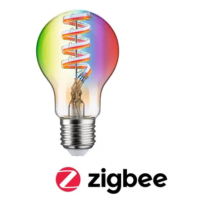 Filament 230V Smart Home Zigbee 3.0 LED žárovka E27 6,3W RGBW+ stmívatelné zlatá - PAULMANN