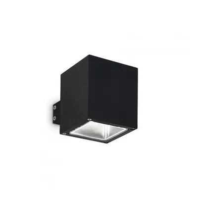 Venkovní nástěnné svítidlo Ideal Lux Snif Square AP1 nero 123080 černé - IDEALLUX