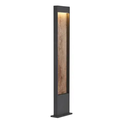 FLATT POLE 100 Outdoor, stojací LED svítidlo, 3000K, IP65, antracitové/hnědé - BIG WHITE (SLV)