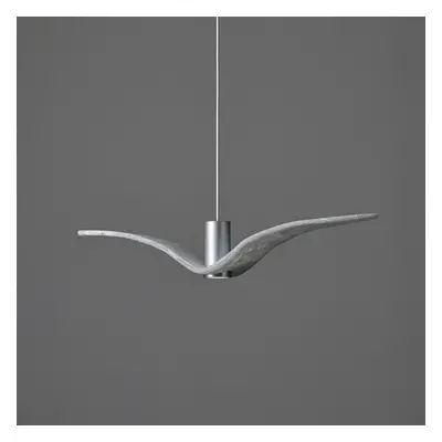 Night Birds Exterior, závěsné svítidlo 6,5W LED, triplex opal sklo BROKISGLASS mat, délka 78cm, 