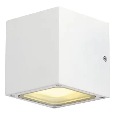 Venkovní svítidlo SITRA CUBE nástěnná bílá 230V GX53 2x9W IP44 - BIG WHITE (SLV)