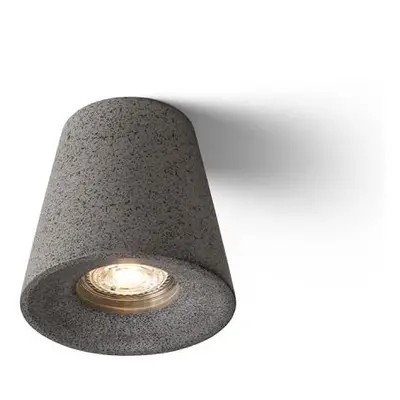 VOLCA stropní beton/dekor tmavý granit 230V LED GU10 5W - RED - DESIGN RENDL