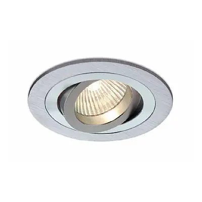 Vestavné svítidlo Aluminio Plata, kart.hliník 7W LED 500lm 3000K 230V - BPM