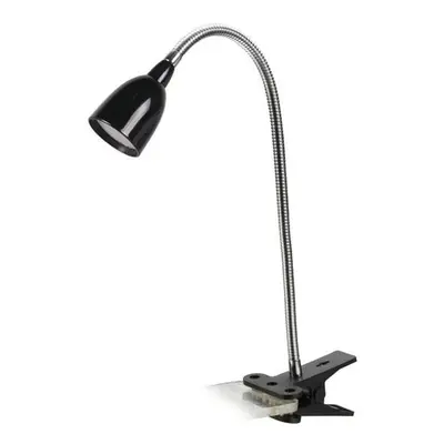 LED stolní lampička 2,5W 3000K černá, clip - SOLIGHT